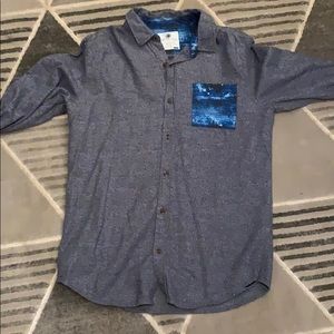 On the byas long sleeve collared shirt